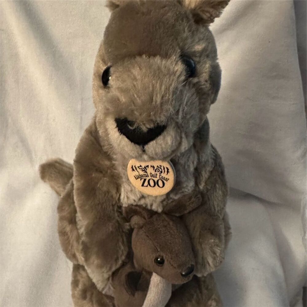 Wild Republic Kangaroo Plush Medium Brown Realistic Toy
